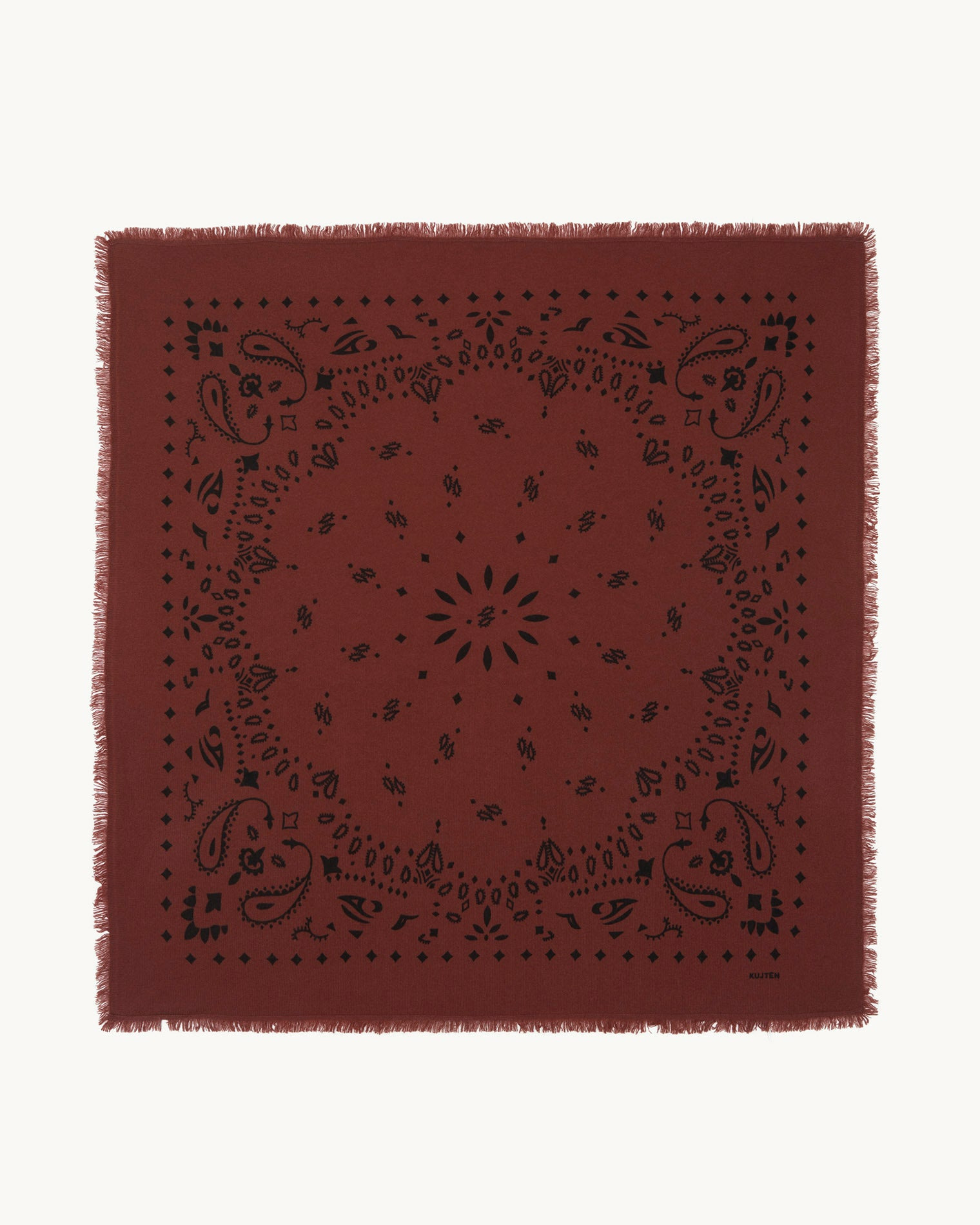 Grand Bandana Hachiko bordeaux sienne