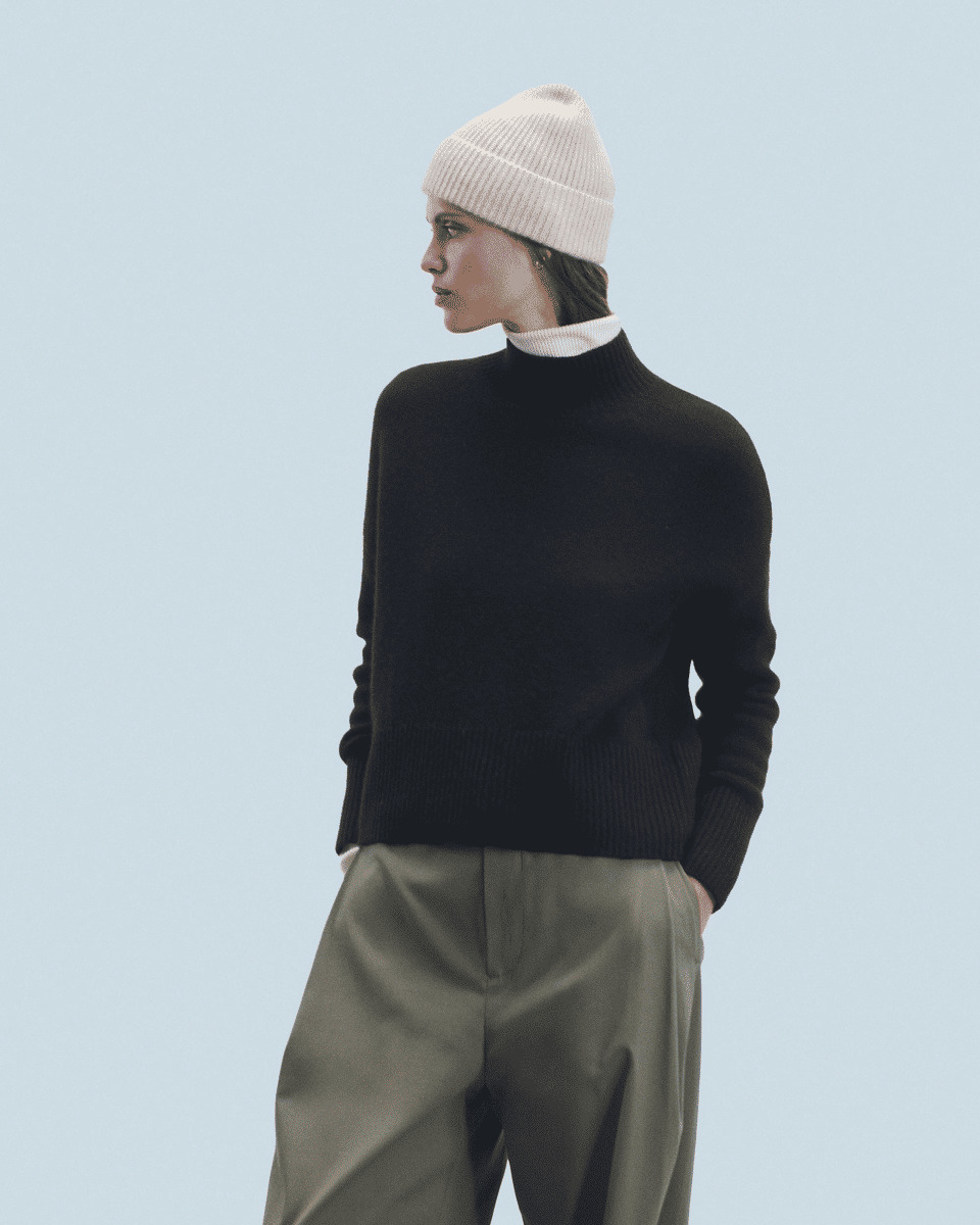 Pull Col Montant Oversize