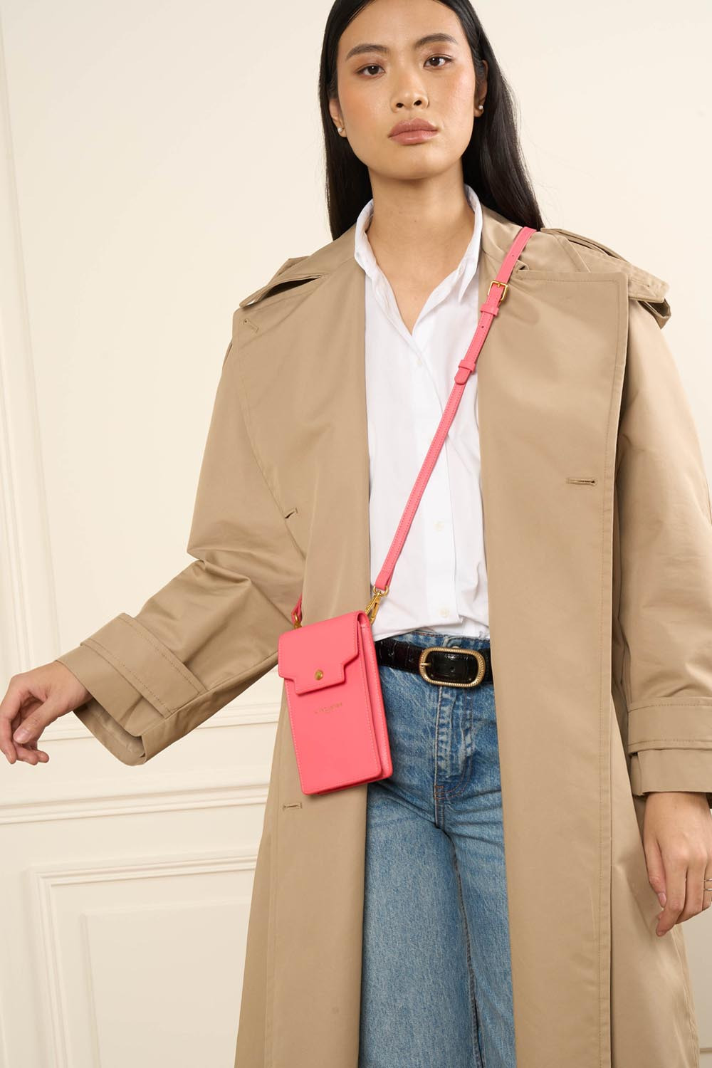 Pochette smartphone A rabat avec pression Donna Grace