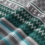 Kenzo - Plaid en coton vert, K Jakado