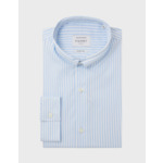 Chemise Semi-ajustée rayée bleue