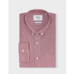 Chemise Classique rayée bordeaux