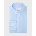 Chemise Semi-ajustée bleue rayée