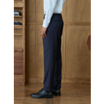 Pantalon de Costume en flanelle Navy
