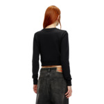 Sweat-shirt cropped avec logo cut-out