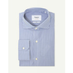 Chemise Prestige Classique en popeline rayée bleue