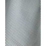 Chemise col italien en popeline à carreaux vert