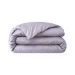 Desforges - Housse de couette en satin de coton lavé rose, Palerme