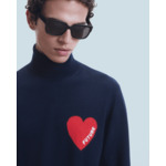 Pull Col Roulé Coeur