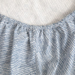 Olivier Desforges - Drap housse en percale de coton bleu, Amorgos