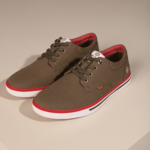 Tennis en toile vert kaki