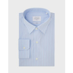 Chemise Semi-ajustée Prestige rayée bleue