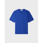 T-shirt Benny en coton et lin bleu