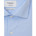 Chemise Ajustée Infroissable rayée bleue