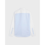 Fun shirt william blanche rayée bleue