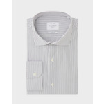 Chemise Ajustée rayée noire