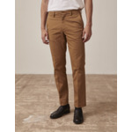 Chino geofrey en twill de coton uni camel