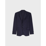 Veste de costume gordon en toile de laine vierge à carreaux marine