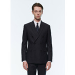 Veste croisée en flanelle de laine