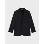 Veste de costume Fabien en twill de laine gris foncé