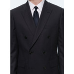 Veste croisée en flanelle de laine