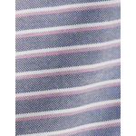 Chemise aurélien col prodigieux boutonné avec poche poitrine en oxford rayé marine