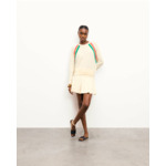 Pull Col Rond Bandes Multicolores