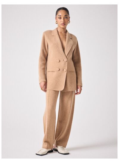 Veste blazer en cachemire Willow CAMEL_CHINE