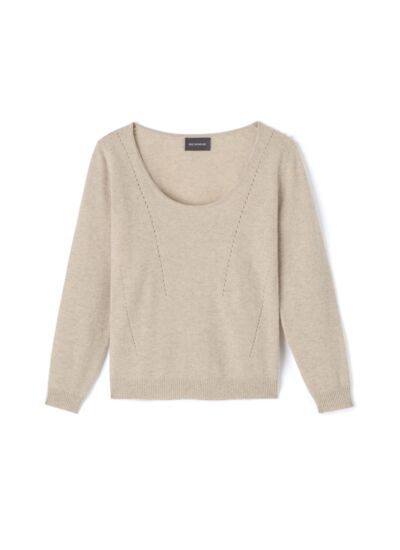 Col danseuse cintré lignes pointelle - Femme - AVOINE