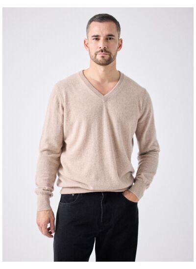 Pull cachemire Jean TERRE_FUMEE