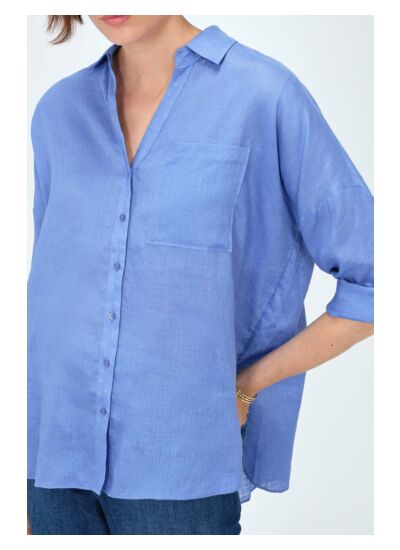 Chemise sandy oversize 100% lin