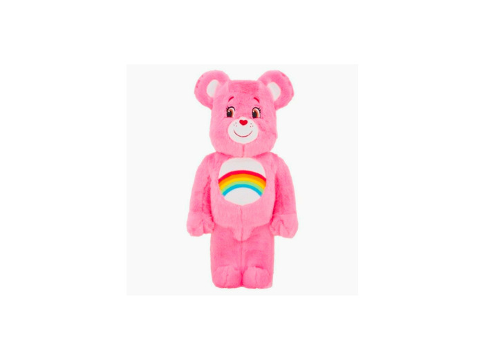 Bearbrick x Care Bears Cheer Bear Costume 400% Pink - Dimension stores