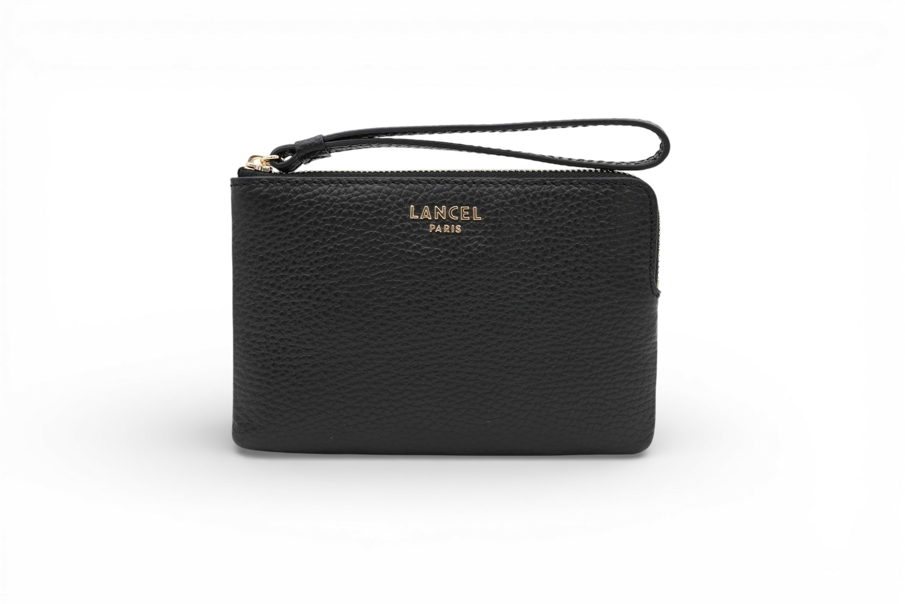 Lettrines de Lancel - Mini Pochette Zippee Avec Dragonne - Noir