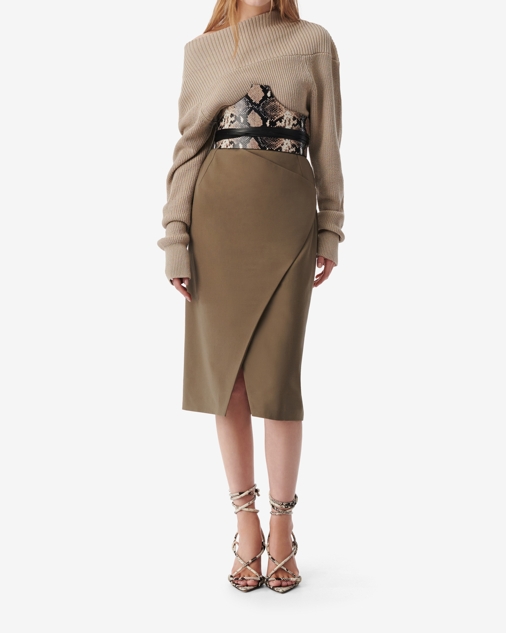 Jupe Mi-Longue Portefeuille