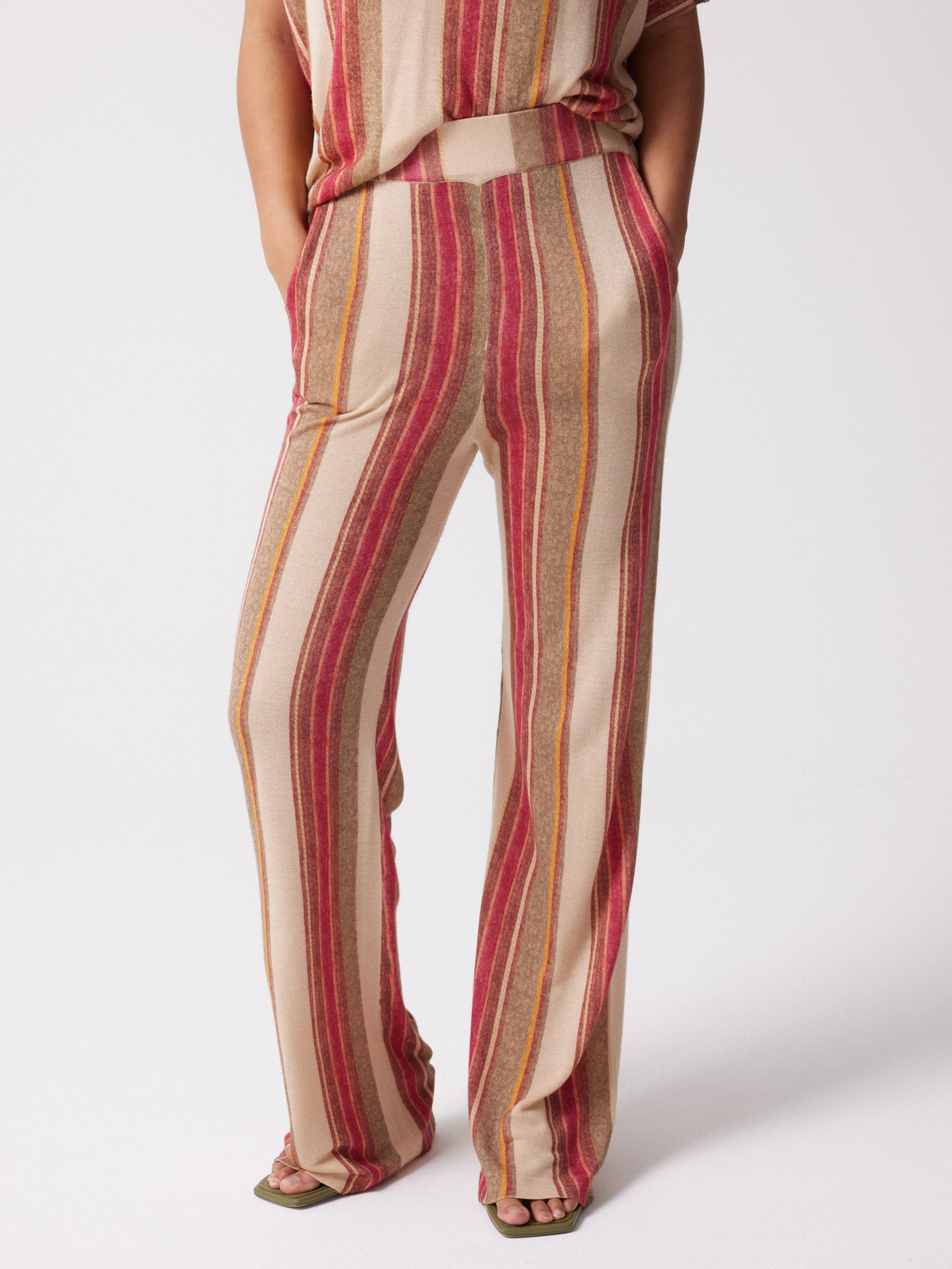 Pantalon modal cachemire Clemy SUNSET_STRIPE