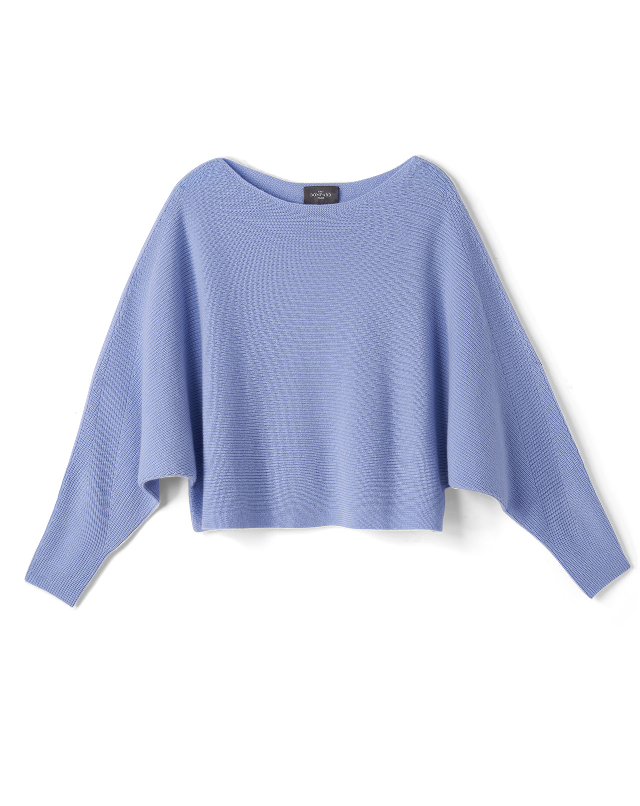 Pull col bateau à côtes - Femme - BLEU AQUARELLE