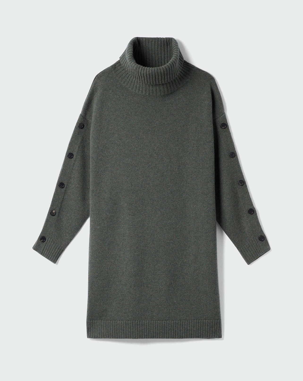 Robe col roulé manches boutonnées - Femme - CHASSE