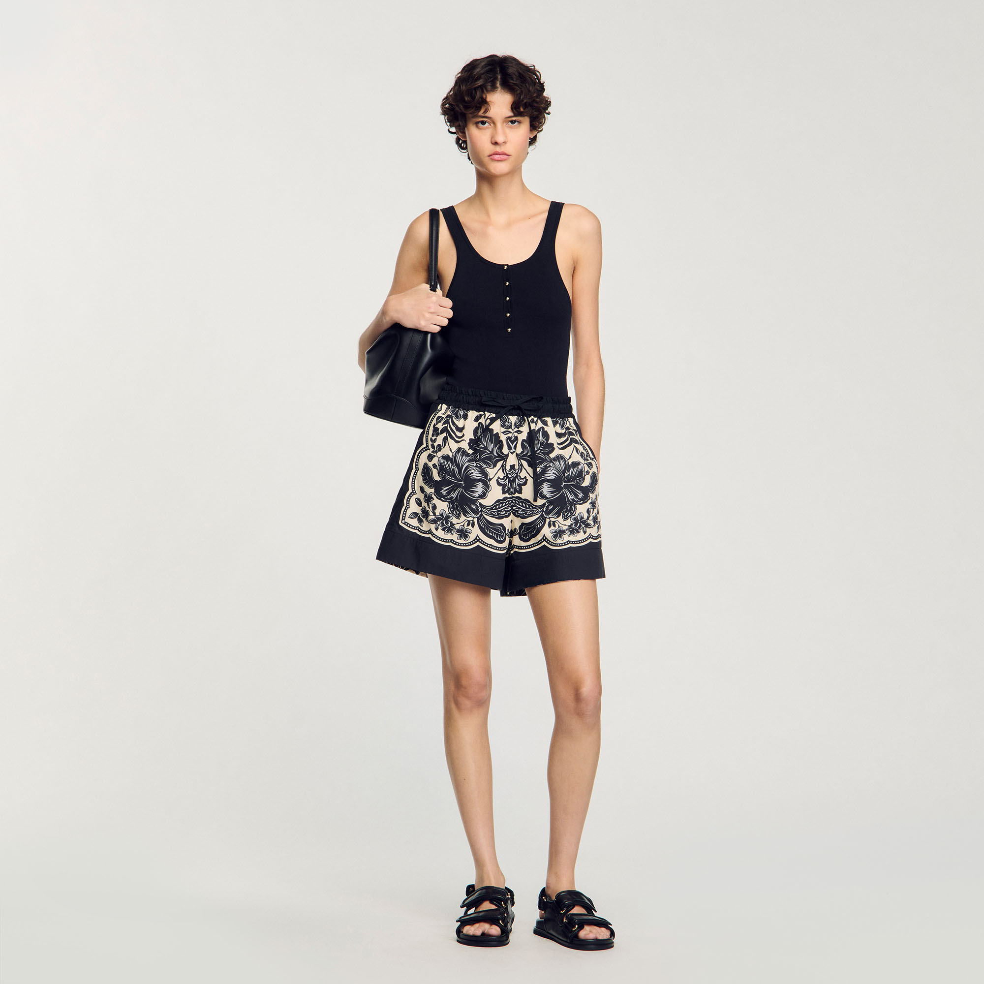 Débardeur en maille côtelée