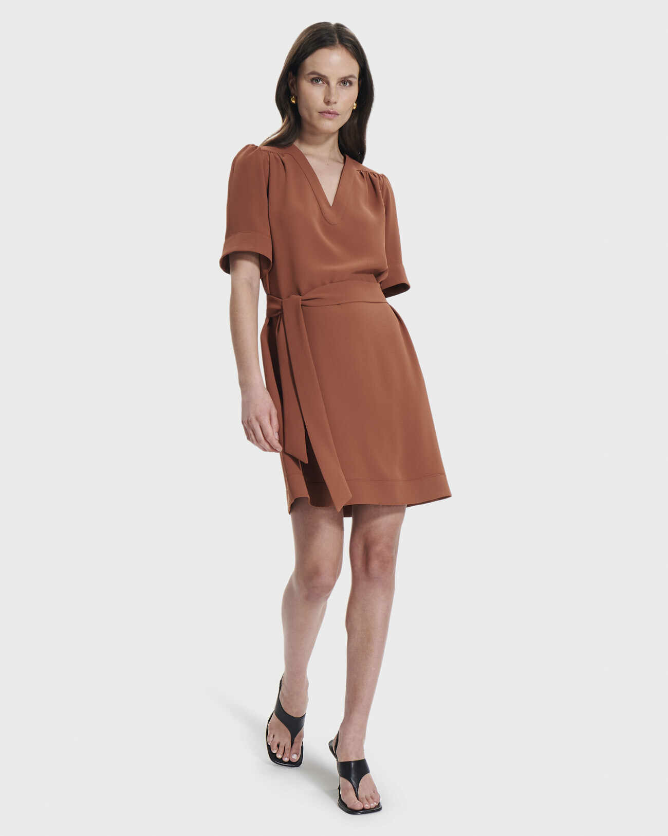 Robe Retie Marron