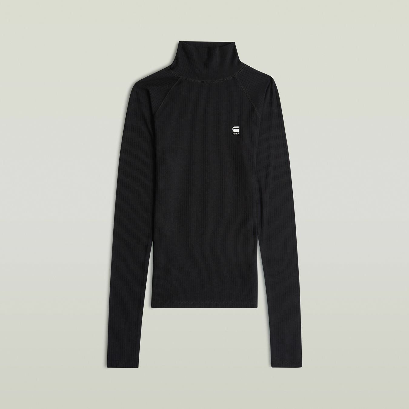 Faux-col côtelé slim avec logo