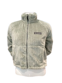 W Ruby Lake Crop Full Zip Kaki