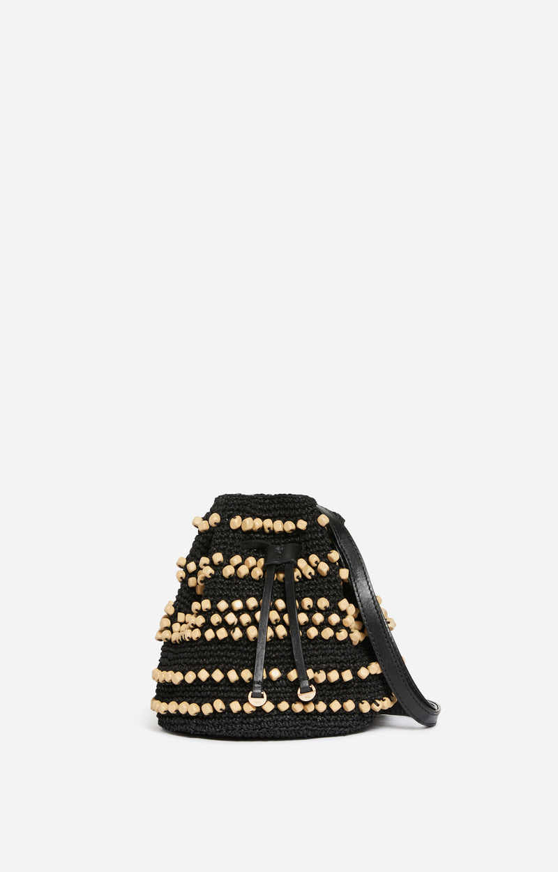 Sac Bourse En Papier Et Bois En Viscose