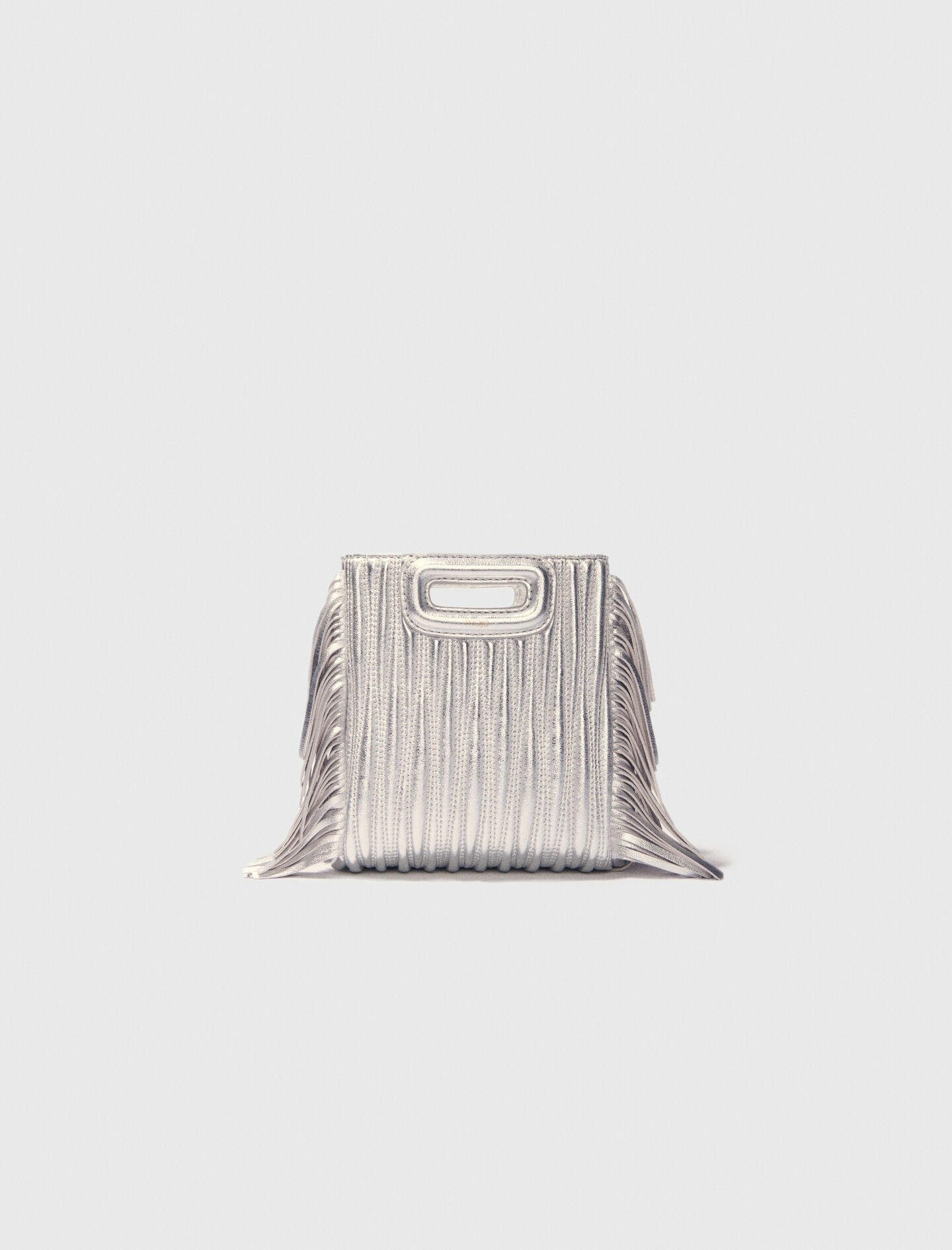 Sac M Mini en cuir matelassé métal