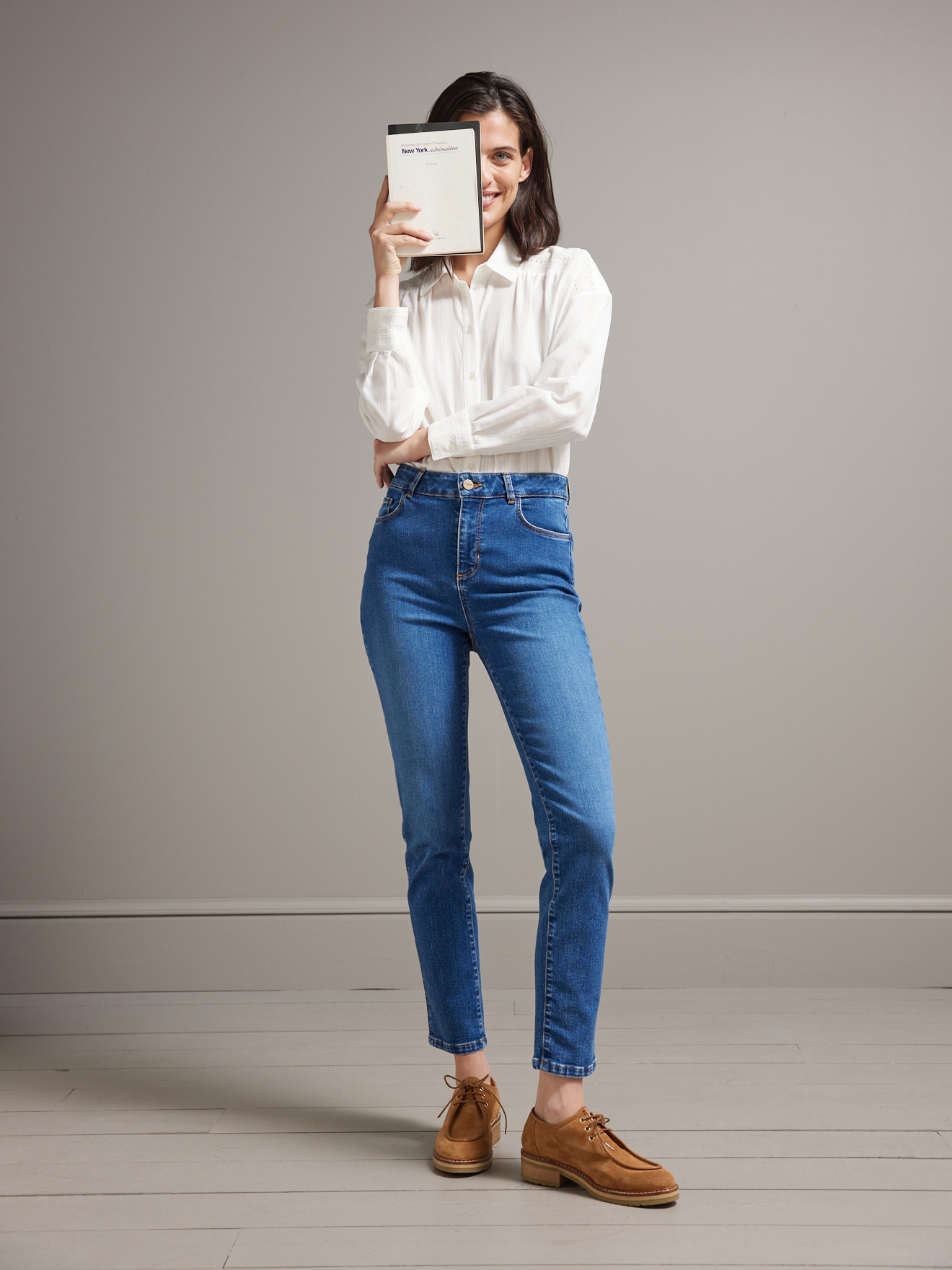 PANTALON SLIM DENIM STONE