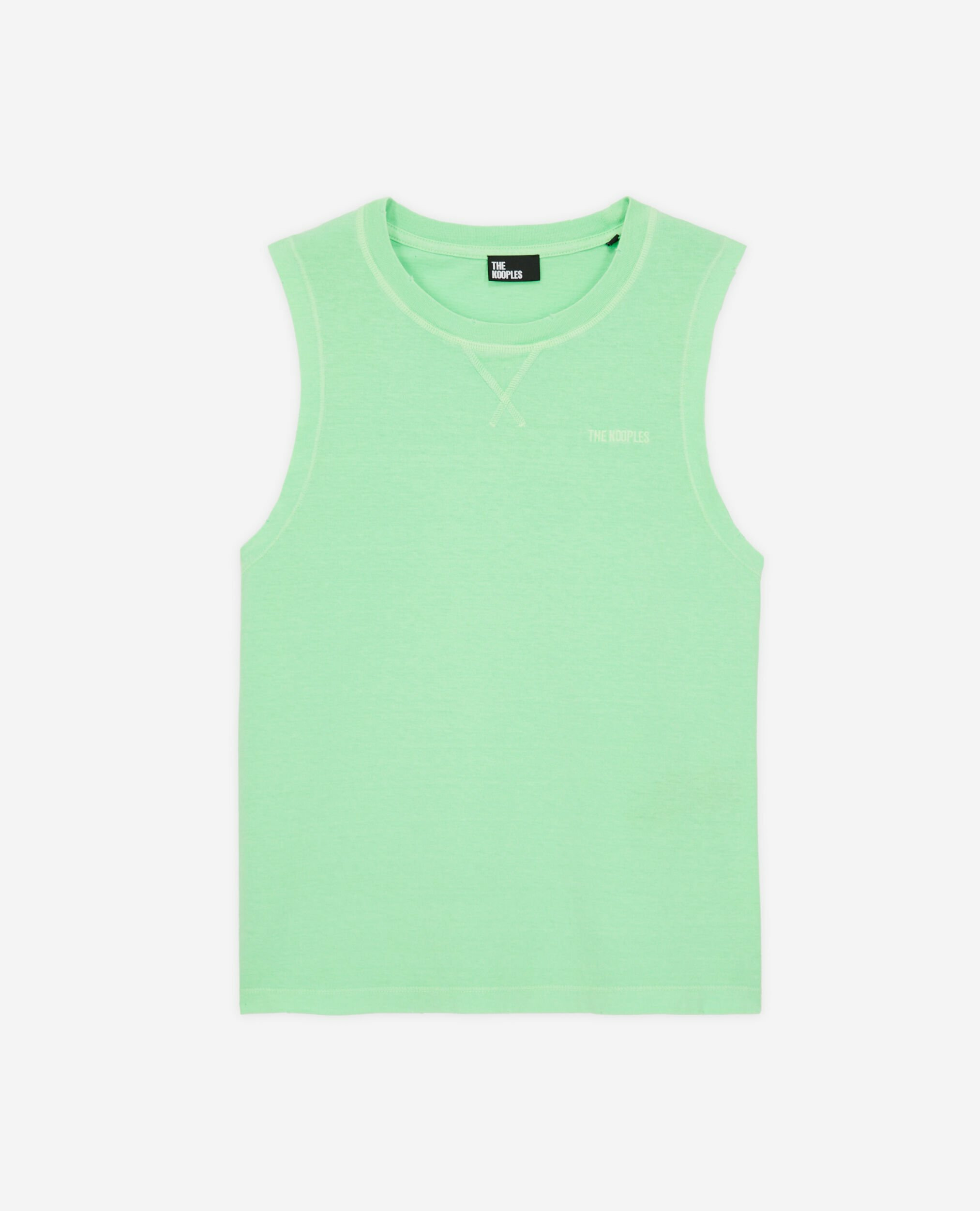 T-Shirt Femme Vert Fluo Avec Logo