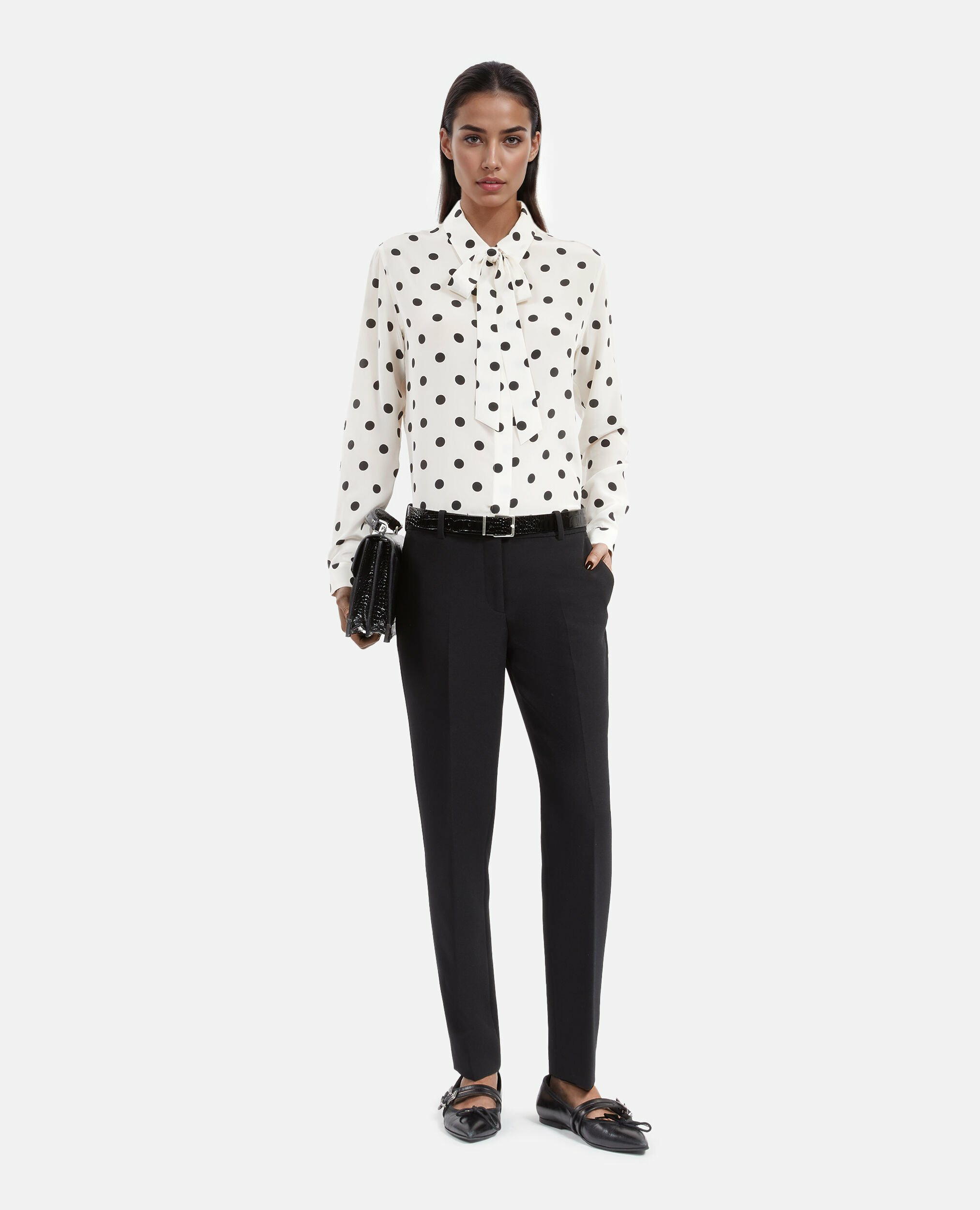 Chemise Manche Longue A Pois