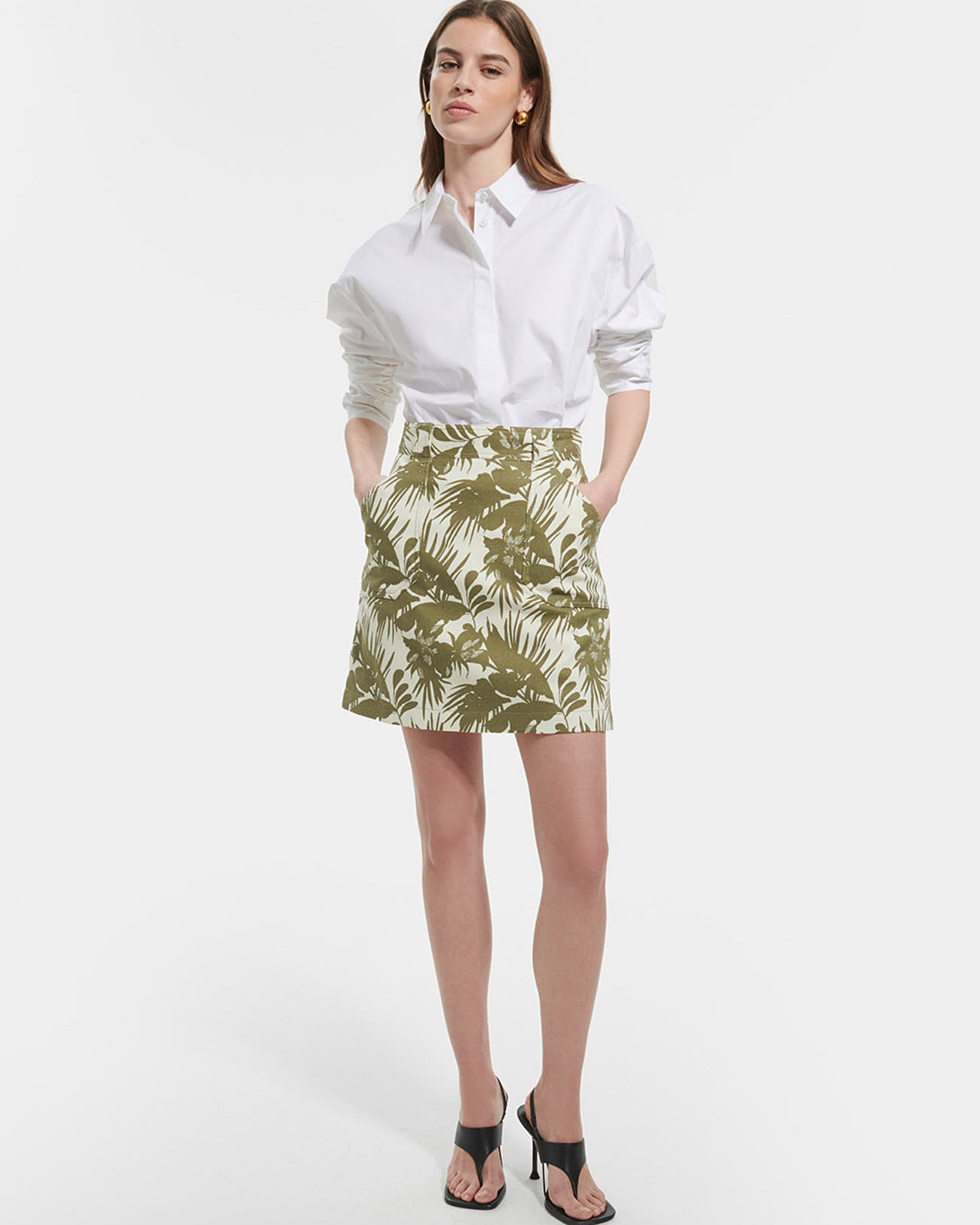 Jupe Johanna Imprimé en lin