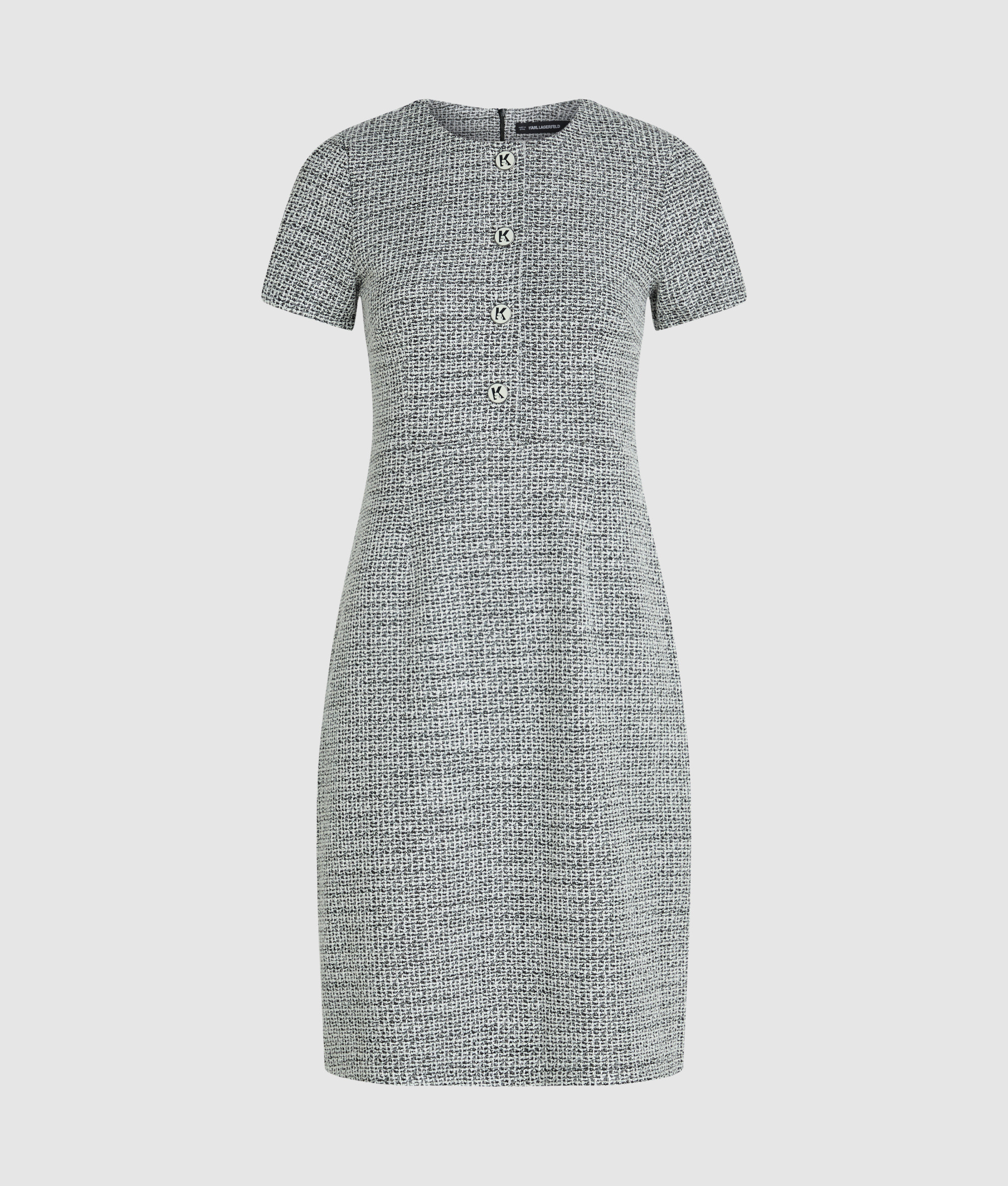 KNIT BOUCLE MINI DRESS