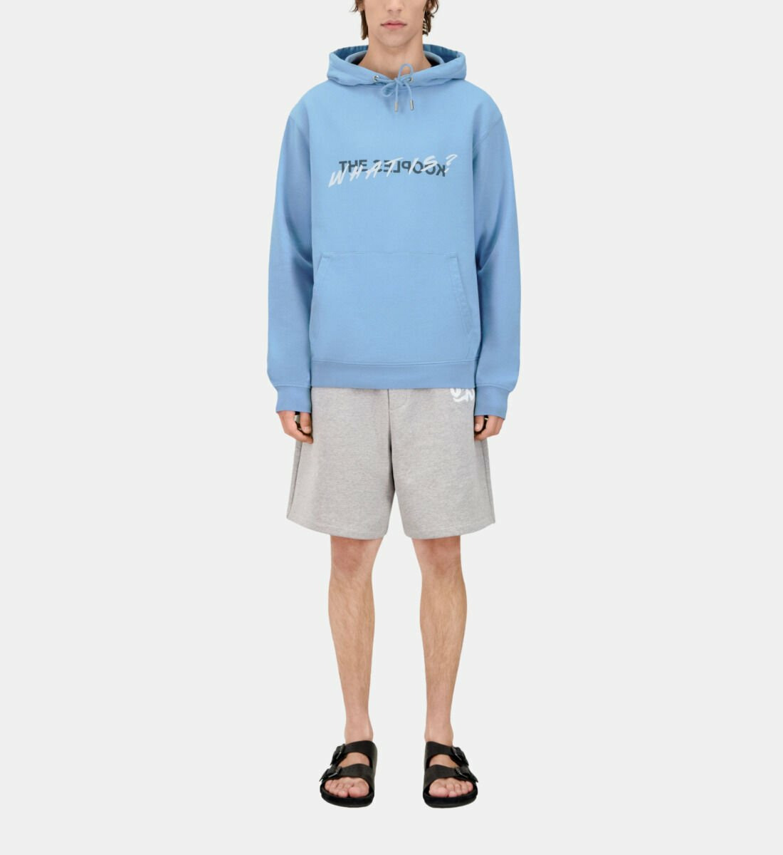 Sweatshirt À Capuche What Is Bleu Homme