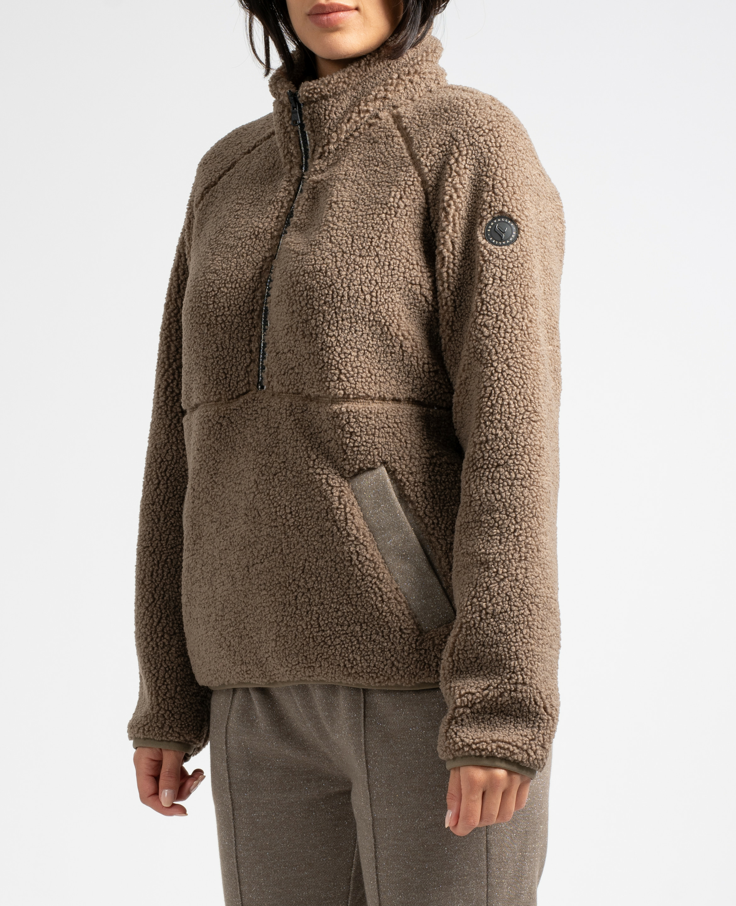 Sweat sherpa col montant